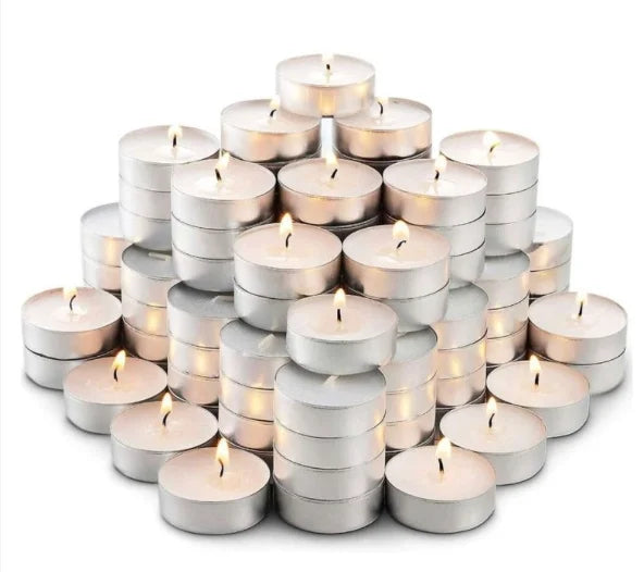 Kit 50 Velas com Suporte de Alumínio 