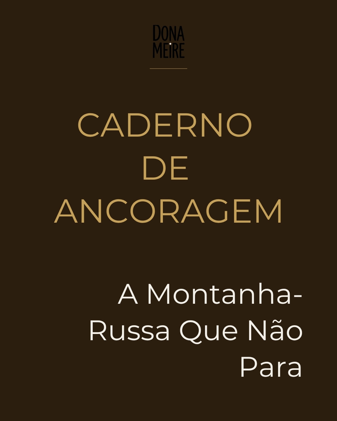 Caderno de Ancoragem — A Montanha-Russa Que Não Para