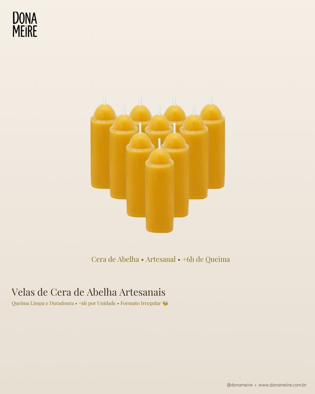 Velas de Cera de Abelha: Qualidade, Durabilidade e Versatilidade