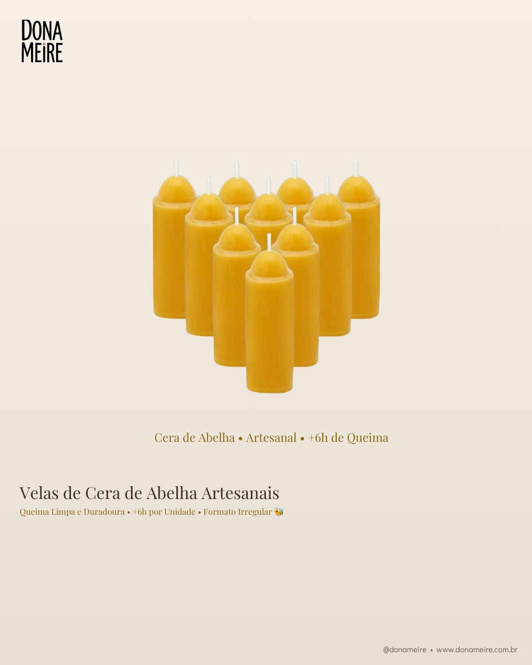 Velas de Cera de Abelha: Qualidade, Durabilidade e Versatilidade