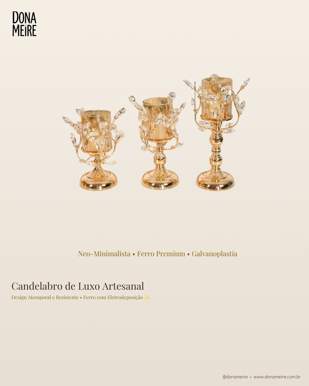 Candelabro de luxo - Artesanato Home