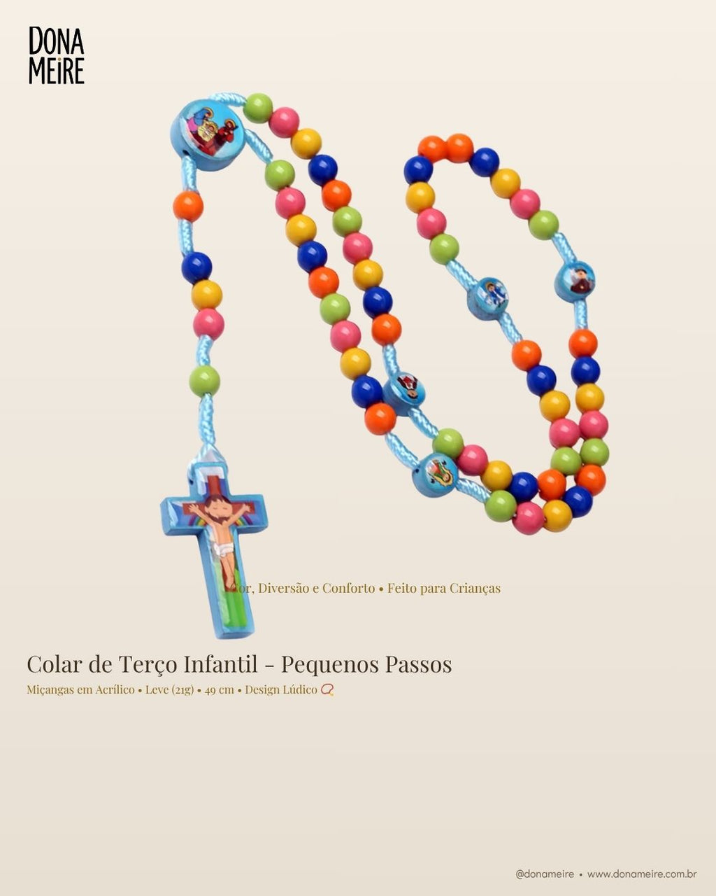 Colar de Terço Infantil - Primeiros Momentos