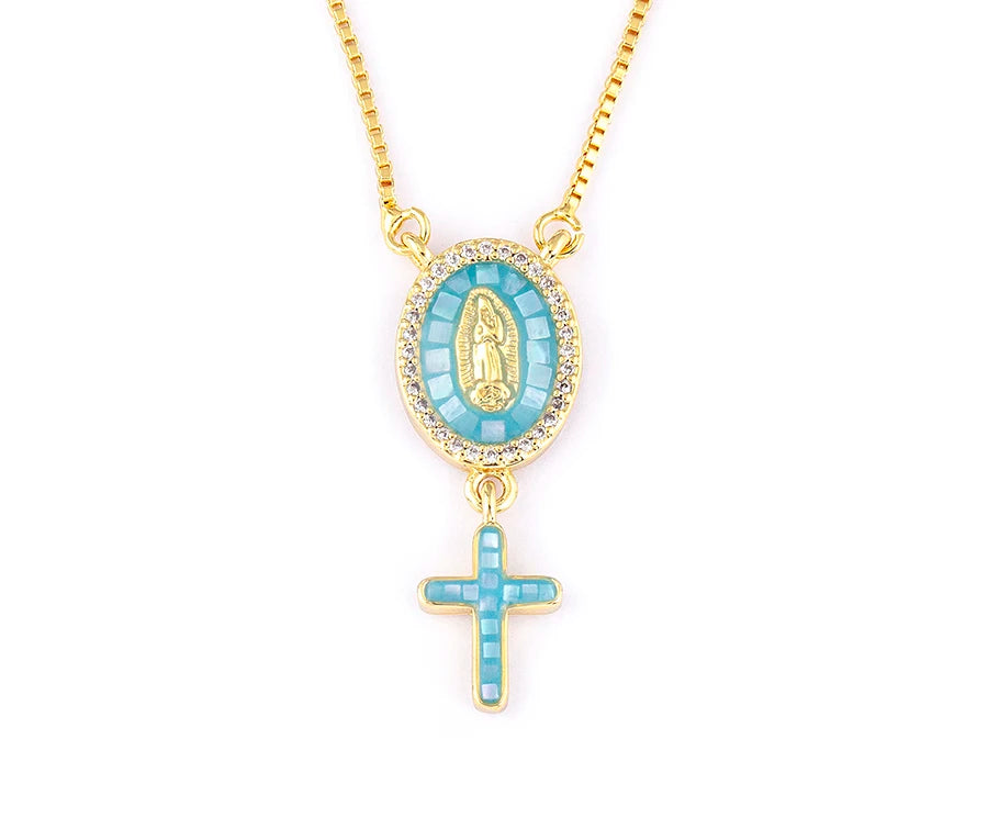 Colar Feminino "Chain Link" com Zircônias – Banho Premium