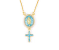 Colar Feminino "Chain Link" com Zircônias – Banho Premium