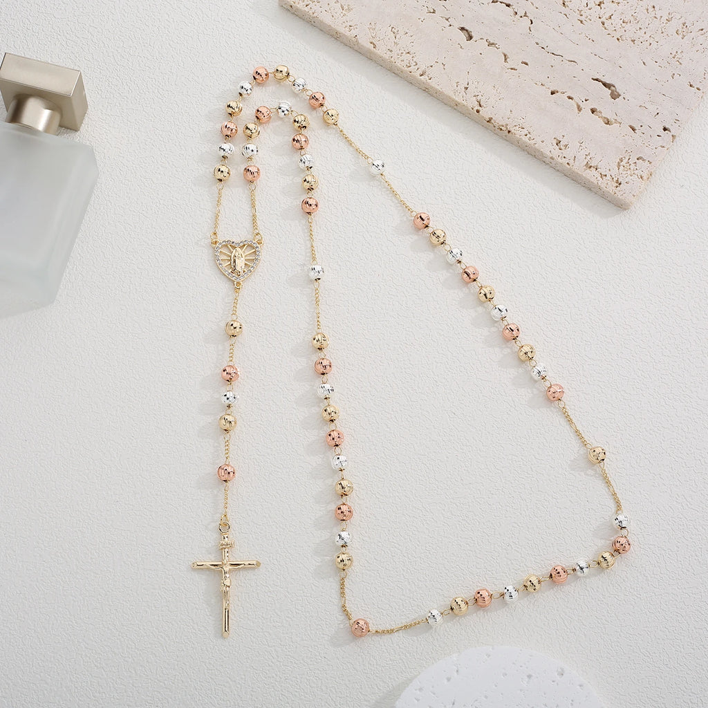 Colar de Terço - Coração da Virgem Maria