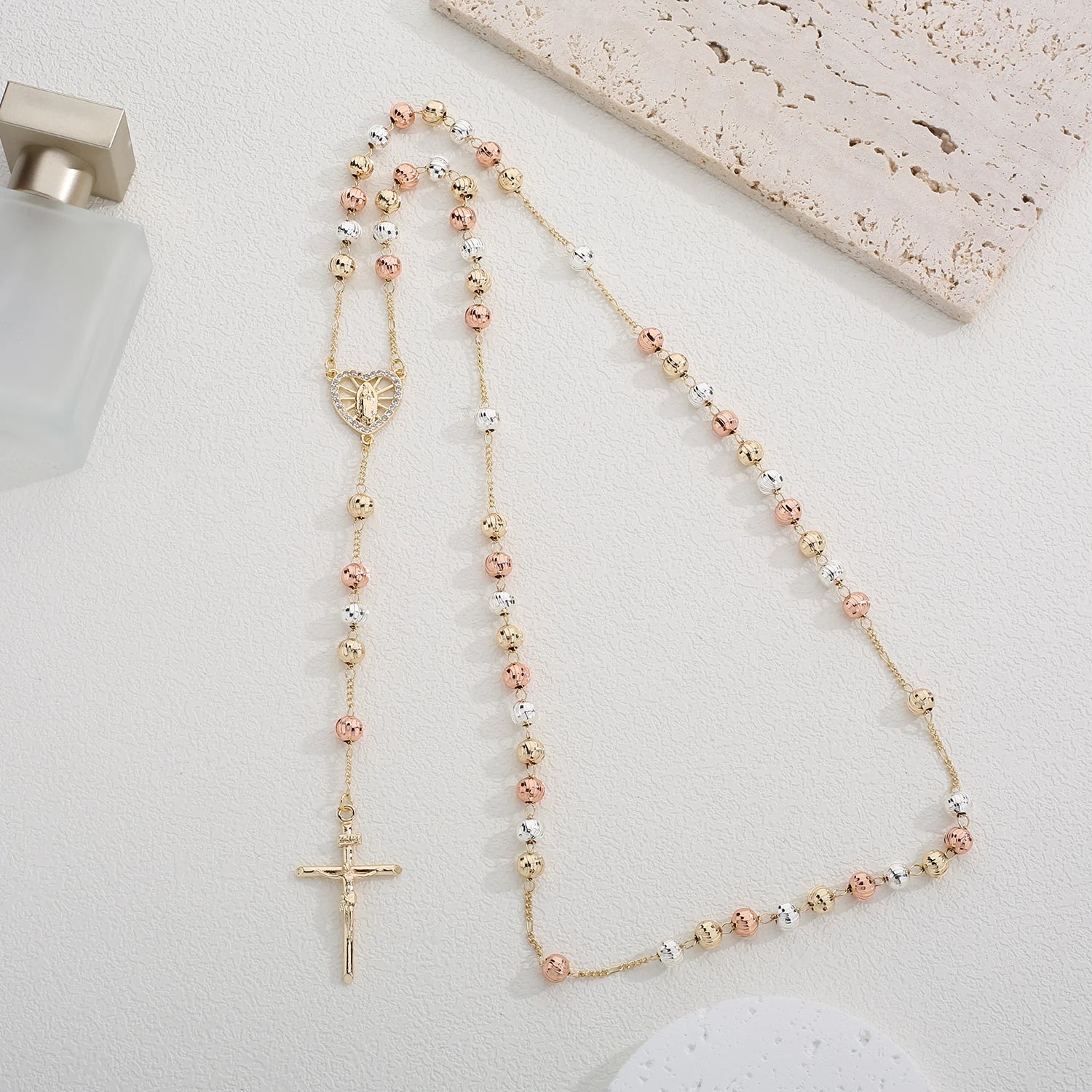Colar de Terço - Coração da Virgem Maria
