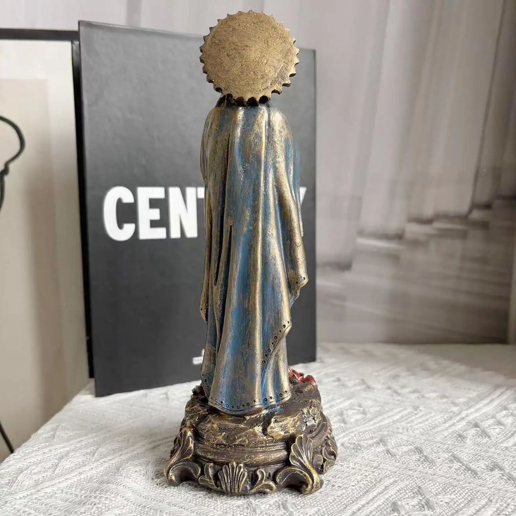 Estatueta de Nossa Senhora da Bênção – Escultura Artesanal em Resina