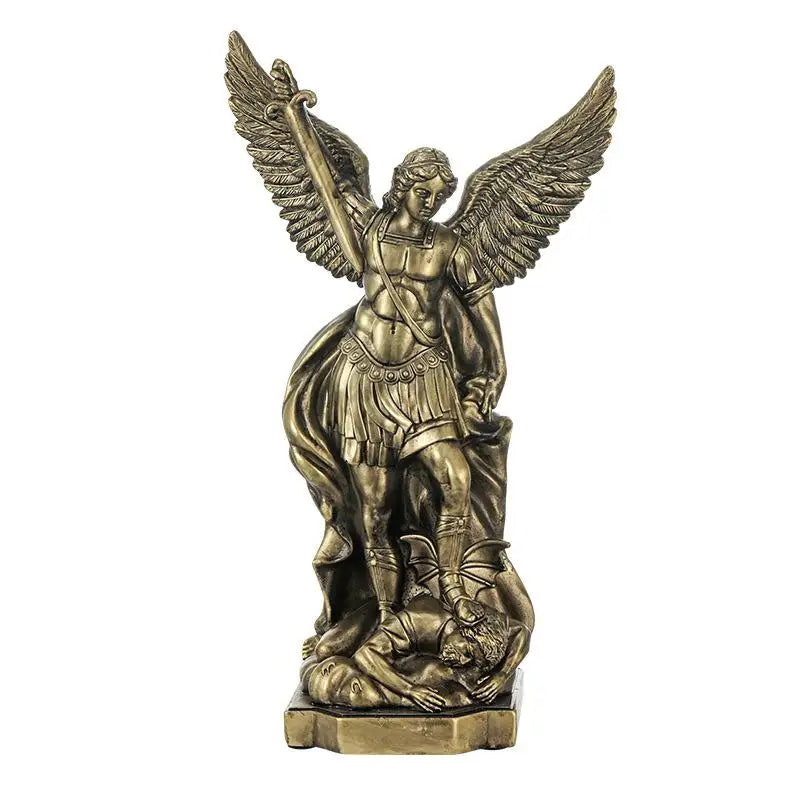 Escultura em resina de São Miguel Arcanjo
