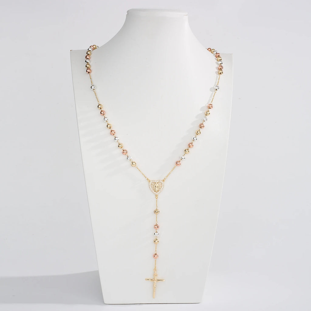 Colar de Terço - Coração da Virgem Maria