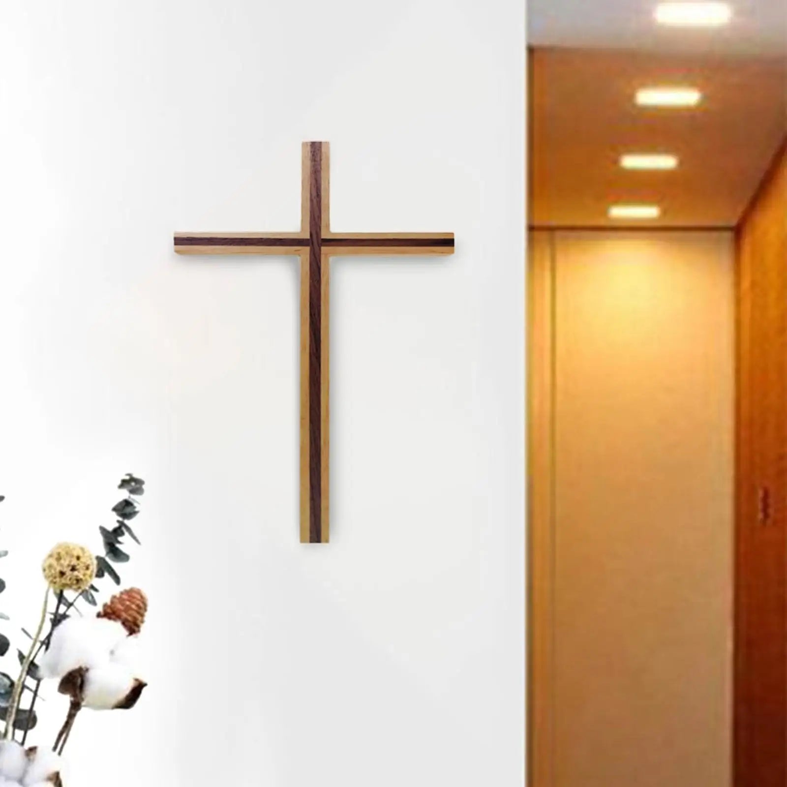Crucifixo de Parede em Madeira – Arte Sacra para o Lar