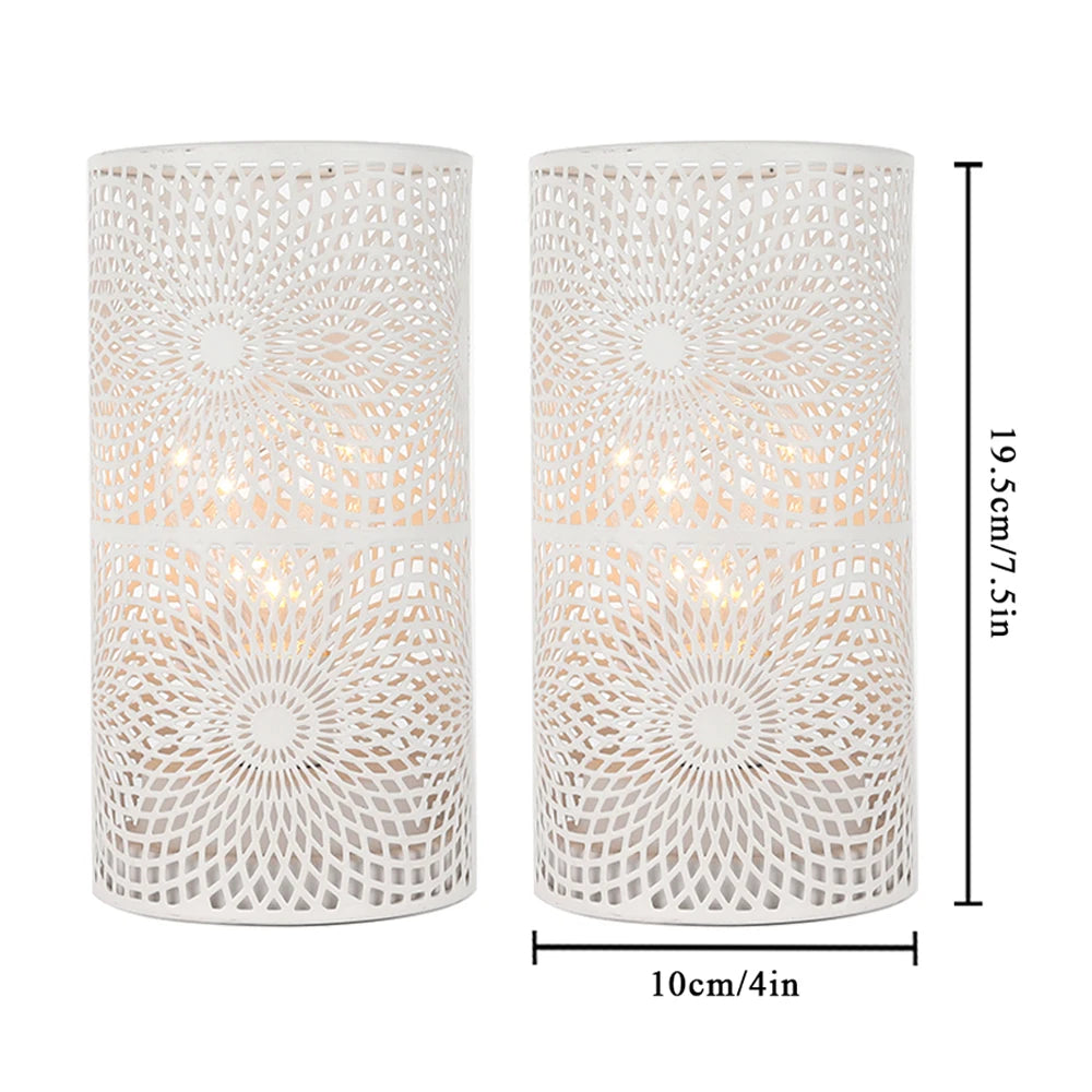Porta velas de mesa de cilindro nórdico moderno