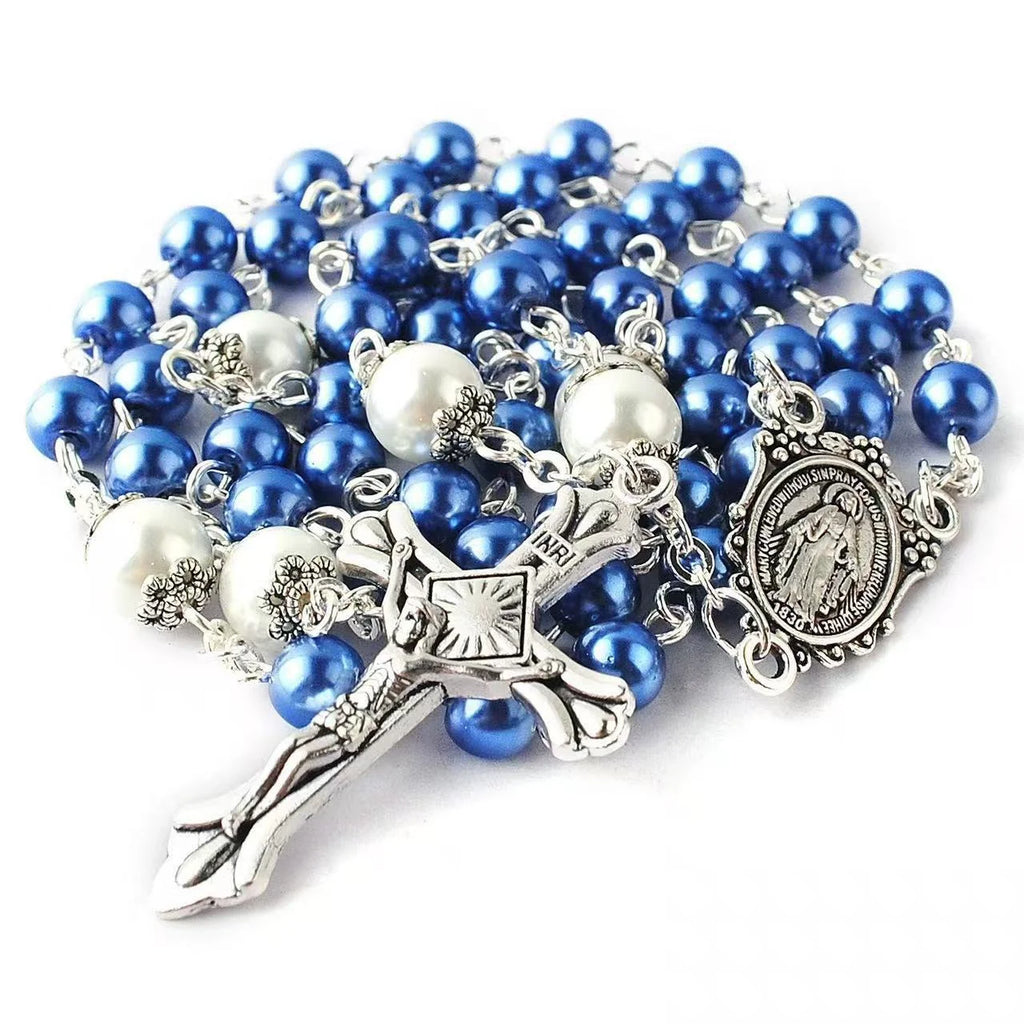 Colar de Terço Artesanal - Virgem Maria