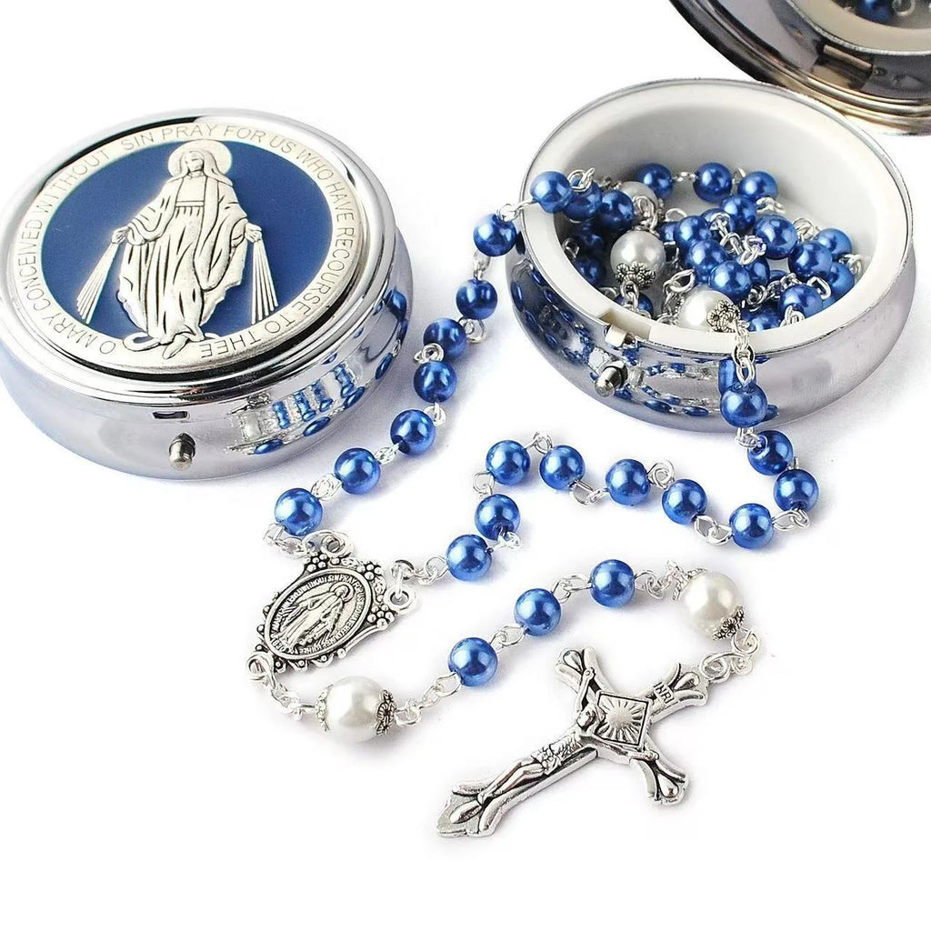 Colar de Terço Artesanal - Virgem Maria