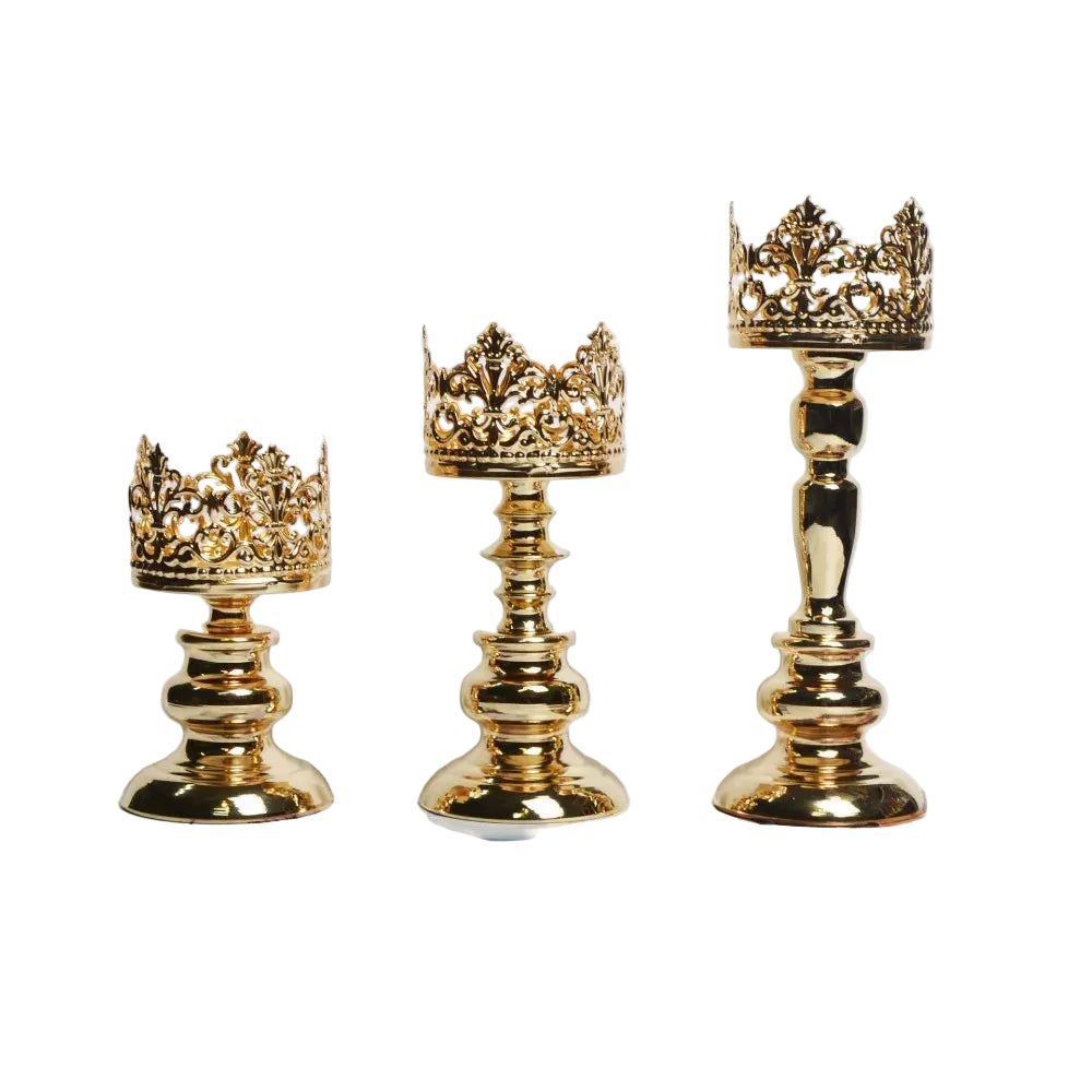 Porta-velas de mesa retrô