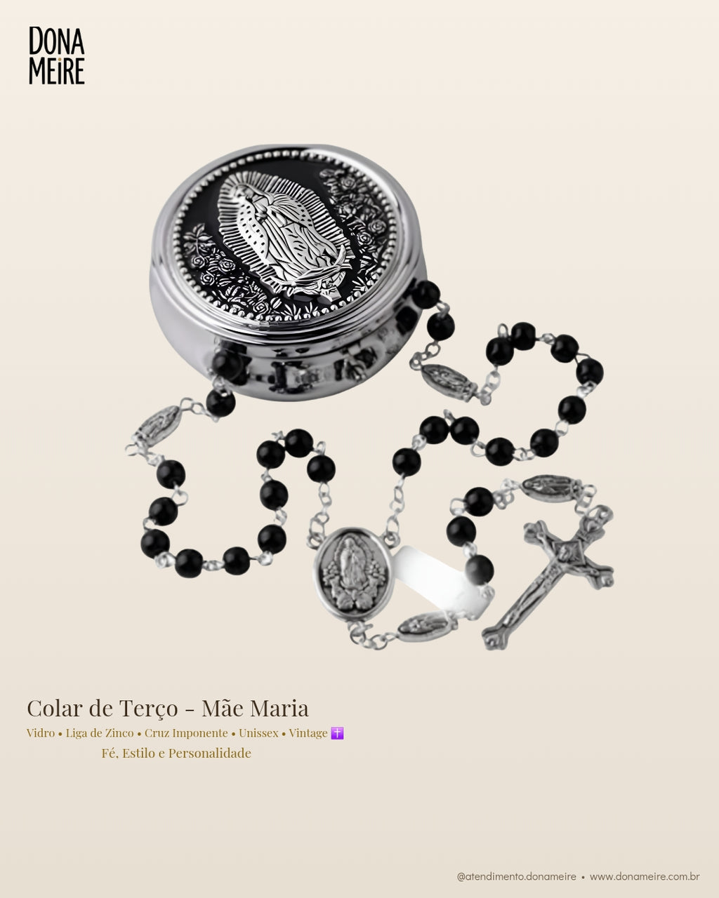 Colar de Terço - Mãe Maria
