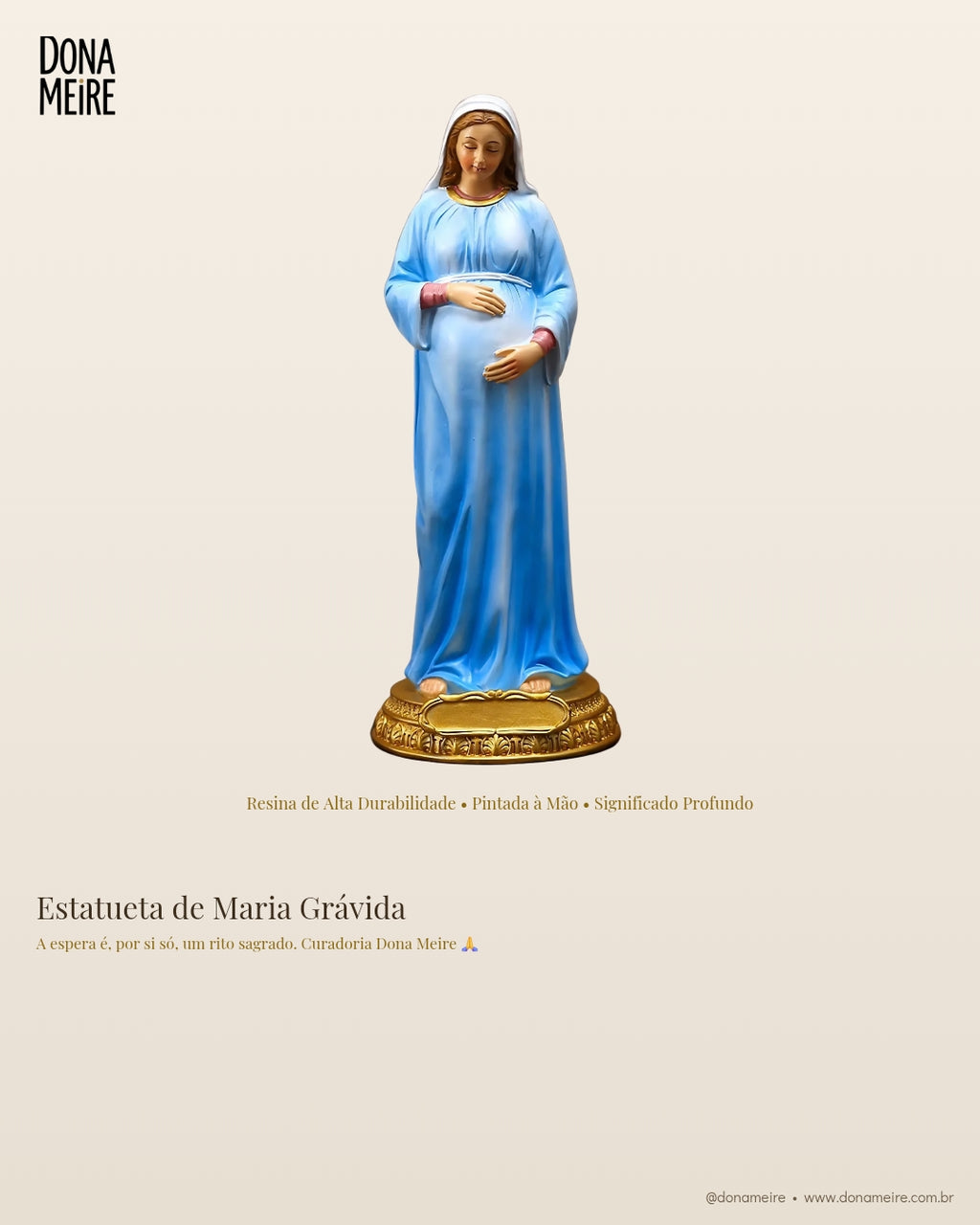Estatueta de Maria Grávida – Curadoria Dona Meire
